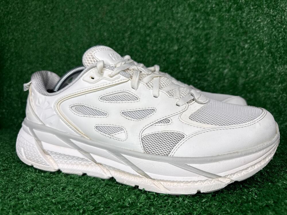 Hoka One One Clifton L Unisex Size W 11.5 M 10.5 Leather Running Shoes